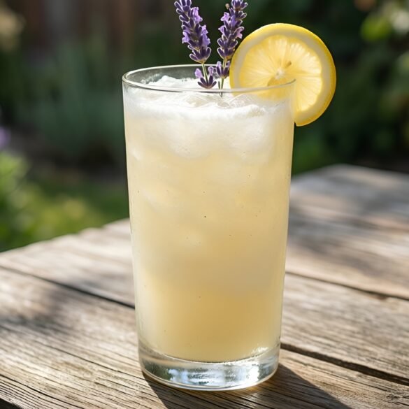Lavender-Infused Frosted Vanilla Lemonade