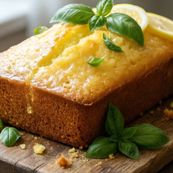 Lemon-Basil Ricotta Pound Cake