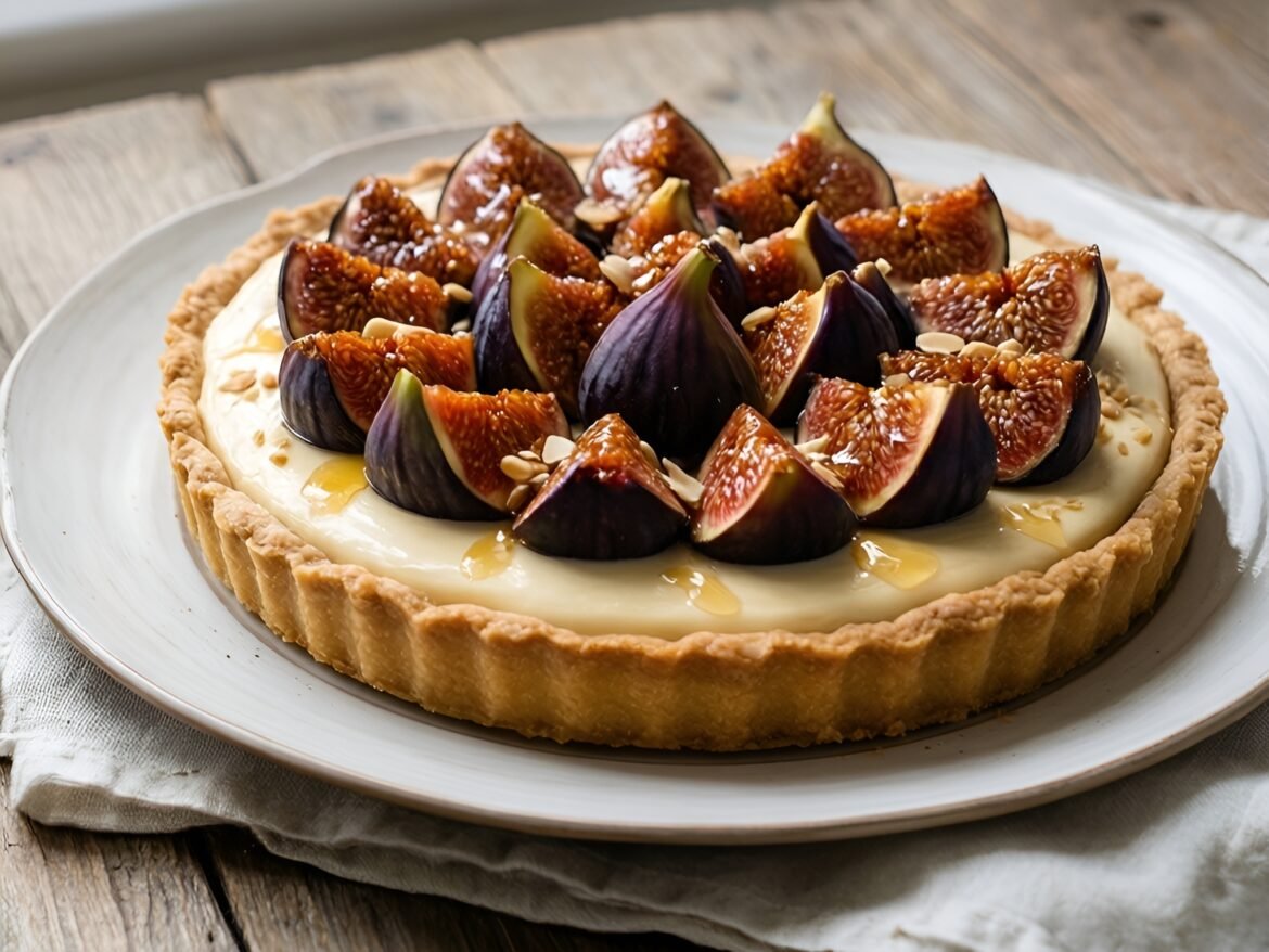Luscious Caramelized Fig Tart with Almond Cream