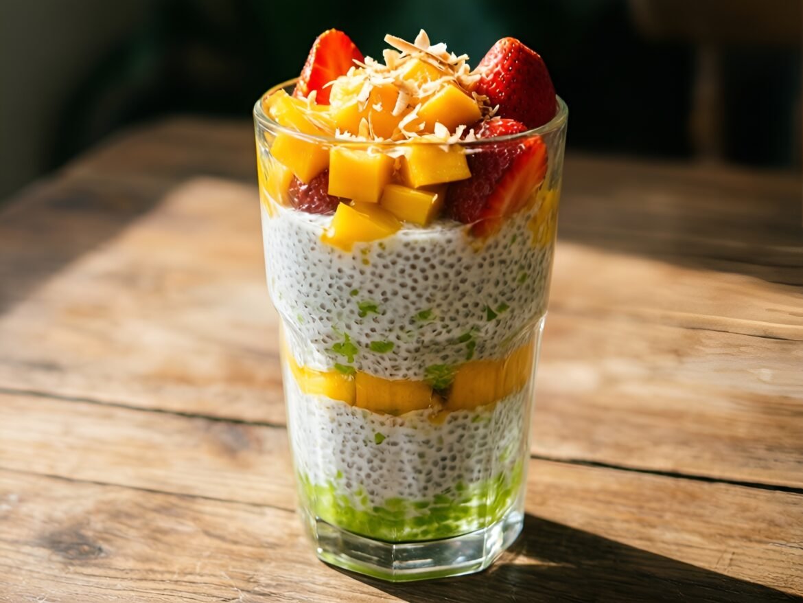 Luscious Coconut-Lime Chia Pudding Parfaits