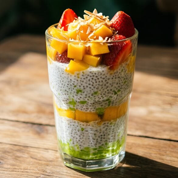 Luscious Coconut-Lime Chia Pudding Parfaits
