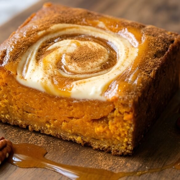 Maple-Infused Sweet Potato Swirl Bars