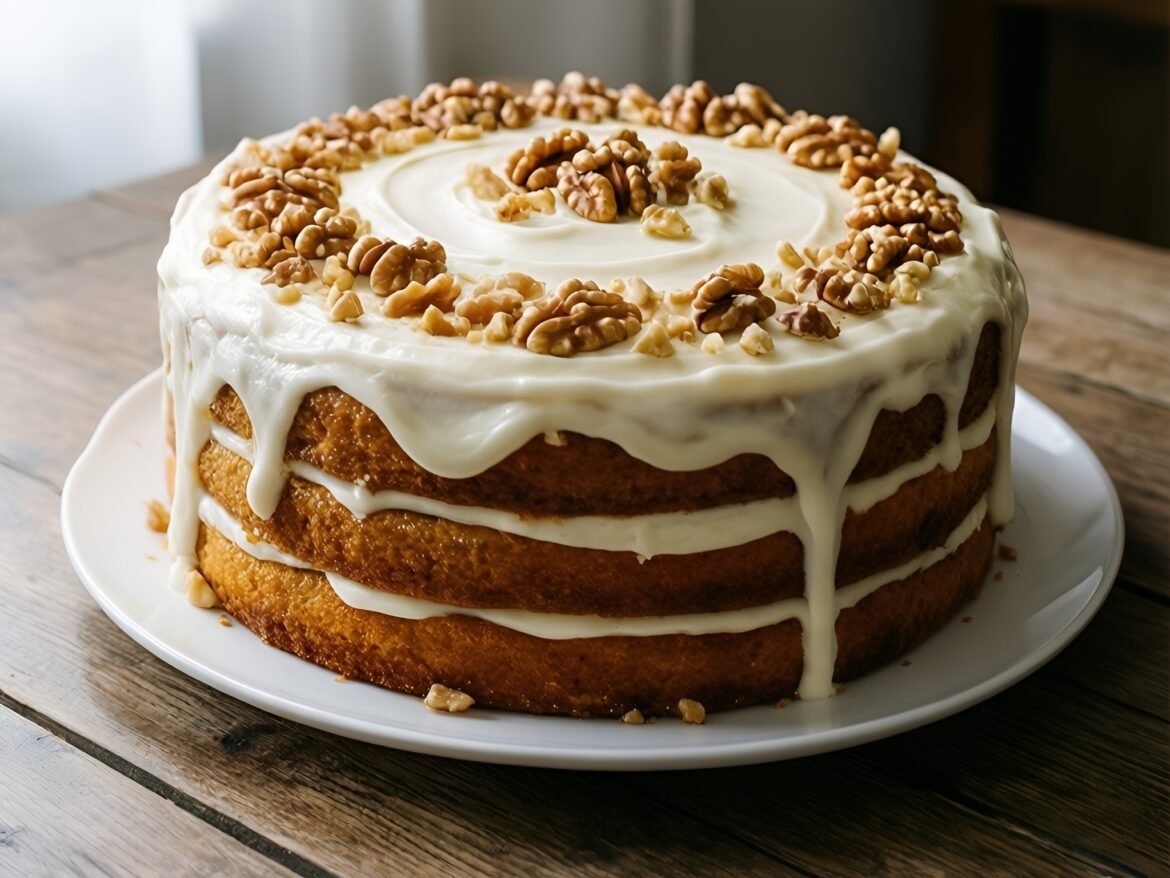 Maple-Walnut Dreamcake with Cream Cheese Frosting