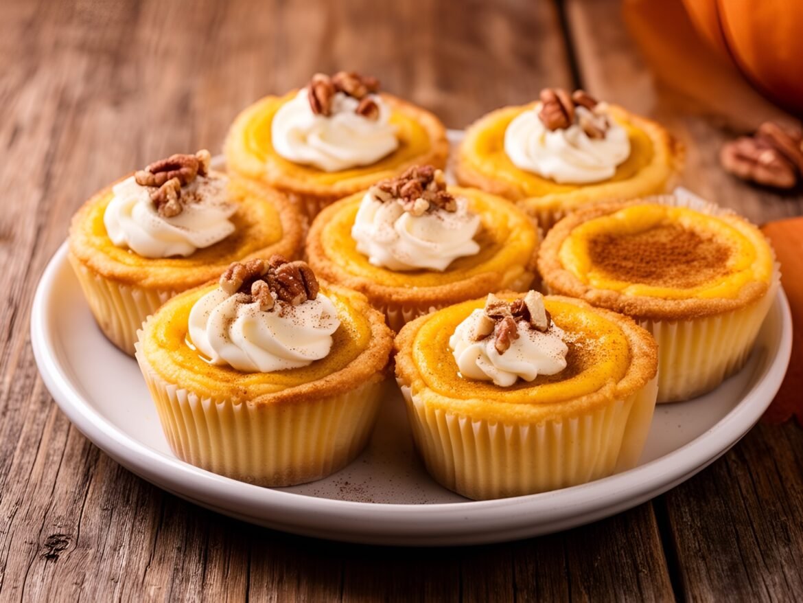 Mini Spiced Pumpkin-Maple Cheesecake Bites