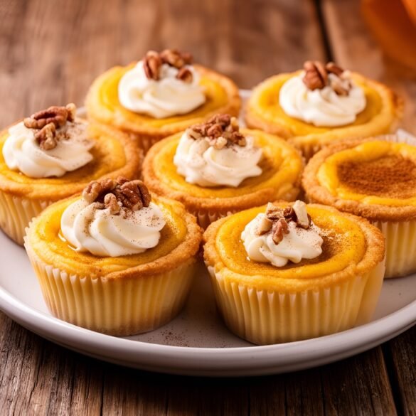 Mini Spiced Pumpkin-Maple Cheesecake Bites