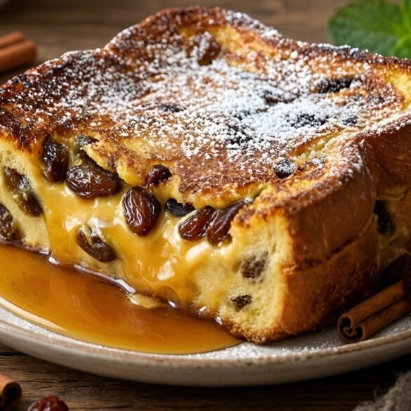 Overnight Cinnamon-Raisin Brioche French Toast Casserole