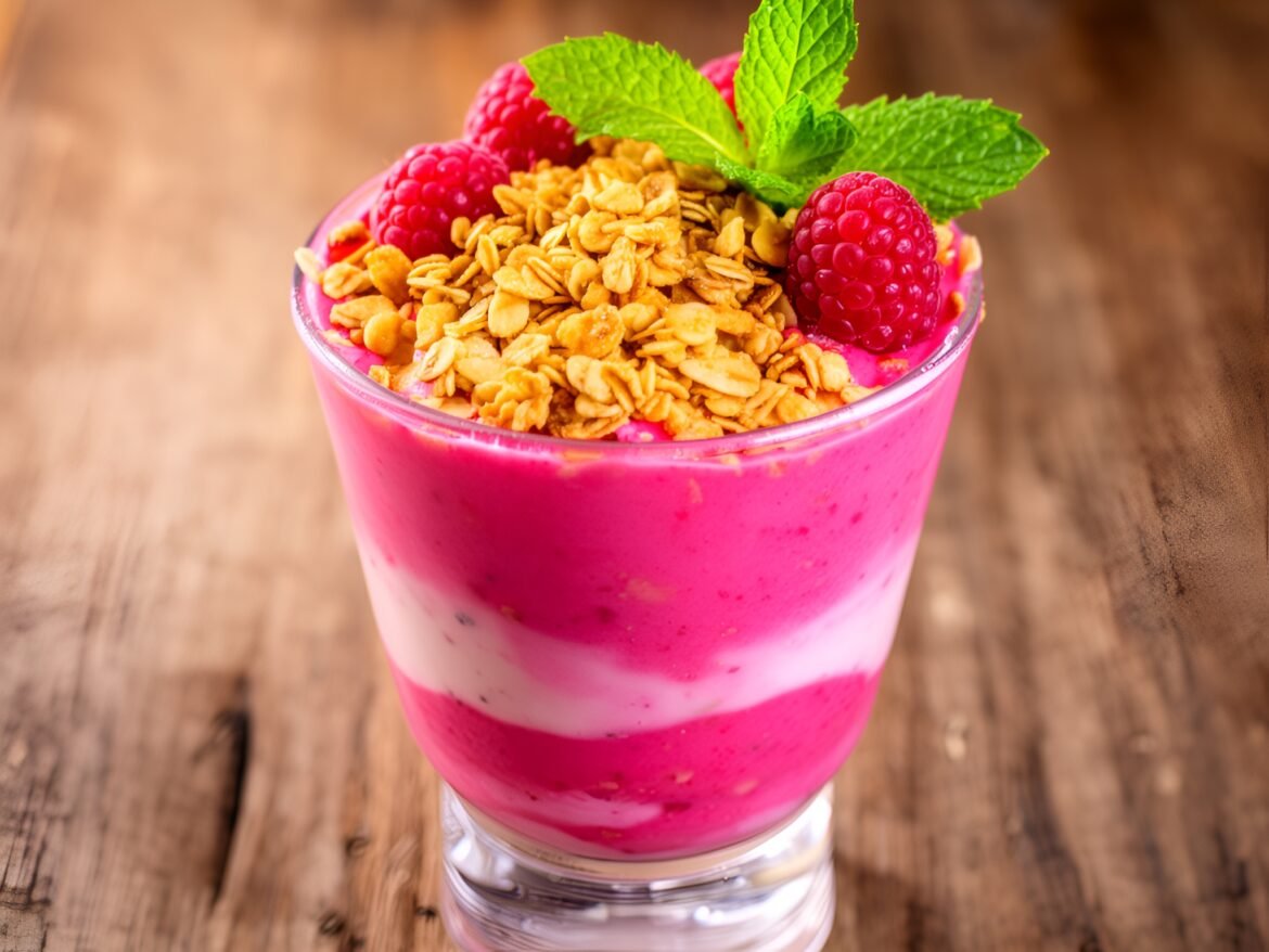 Raspberry-Lime Dream Pudding Parfaits