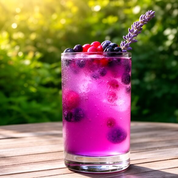 Refreshing Berry-Lavender Garden Elixir