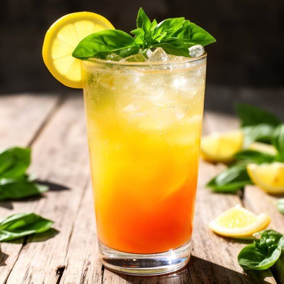 Refreshing Citrus Basil Spritzer with a Twist