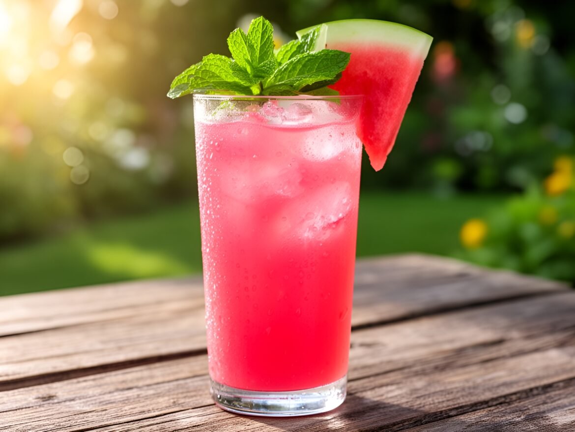 Refreshing Minty Watermelon Splash Cooler