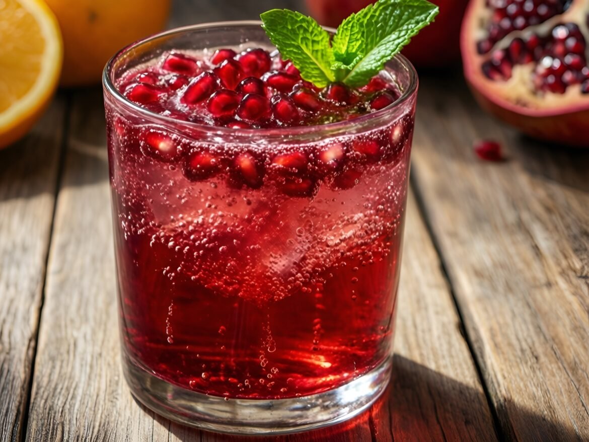Revitalizing Pomegranate Citrus Spritzer