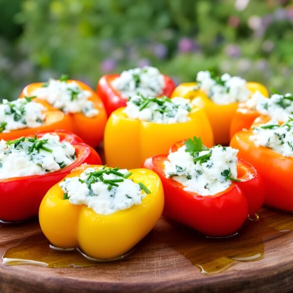 Savory Herbed Goat Cheese-Stuffed Mini Sweet Peppers