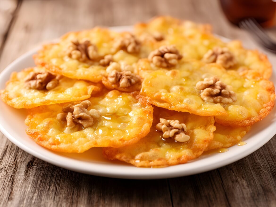 Savory Maple-Glazed Walnut Cheese Crisps