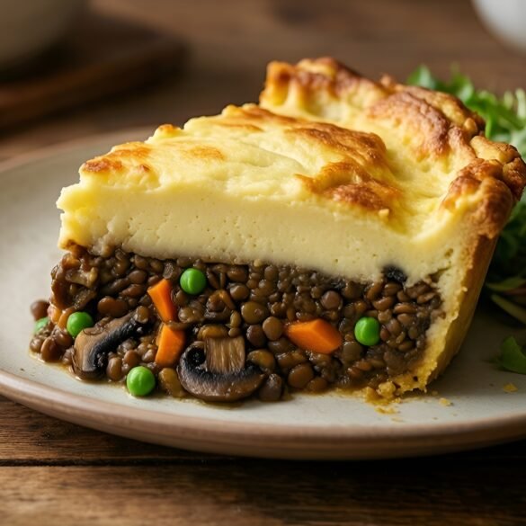 Savory Mushroom-Sage Lentil Shepherd's Pie