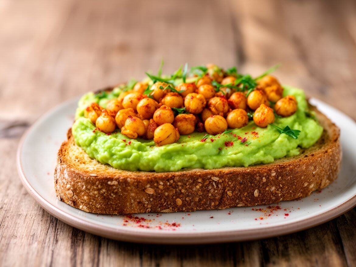 Savory Spiced Chickpea and Avocado Toast Toppers