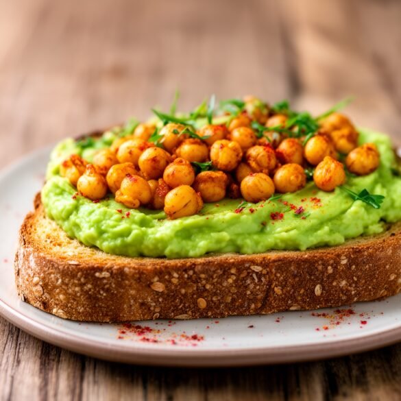 Savory Spiced Chickpea and Avocado Toast Toppers
