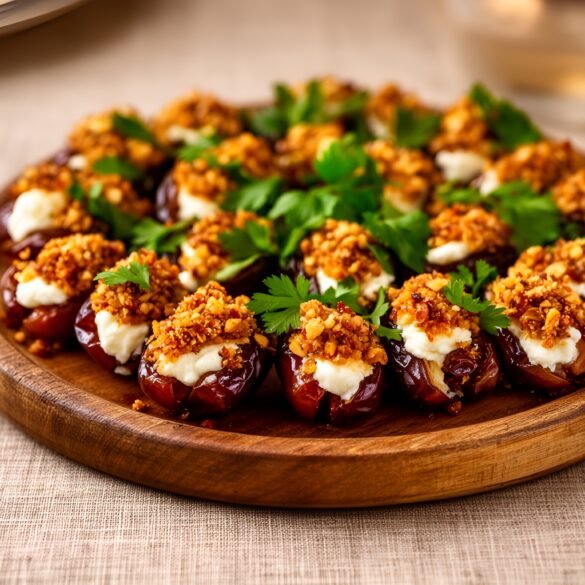 Savory Spiced Date and Goat Cheese Bites