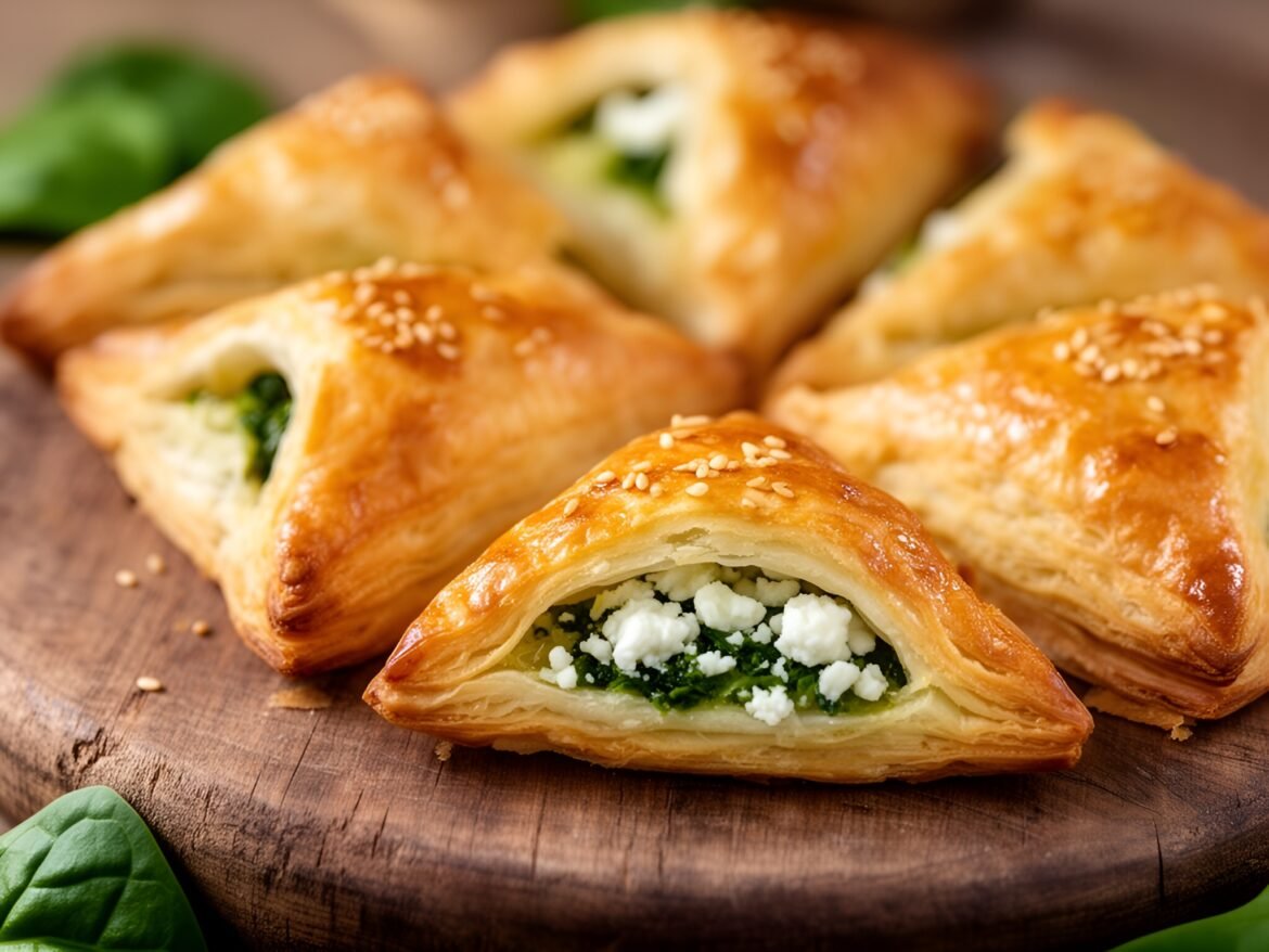 Savory Spinach-Feta Puff Pastry Bites
