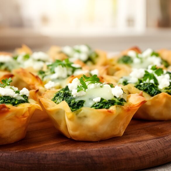 Savory Spinach-Stuffed Mini Phyllo Cups