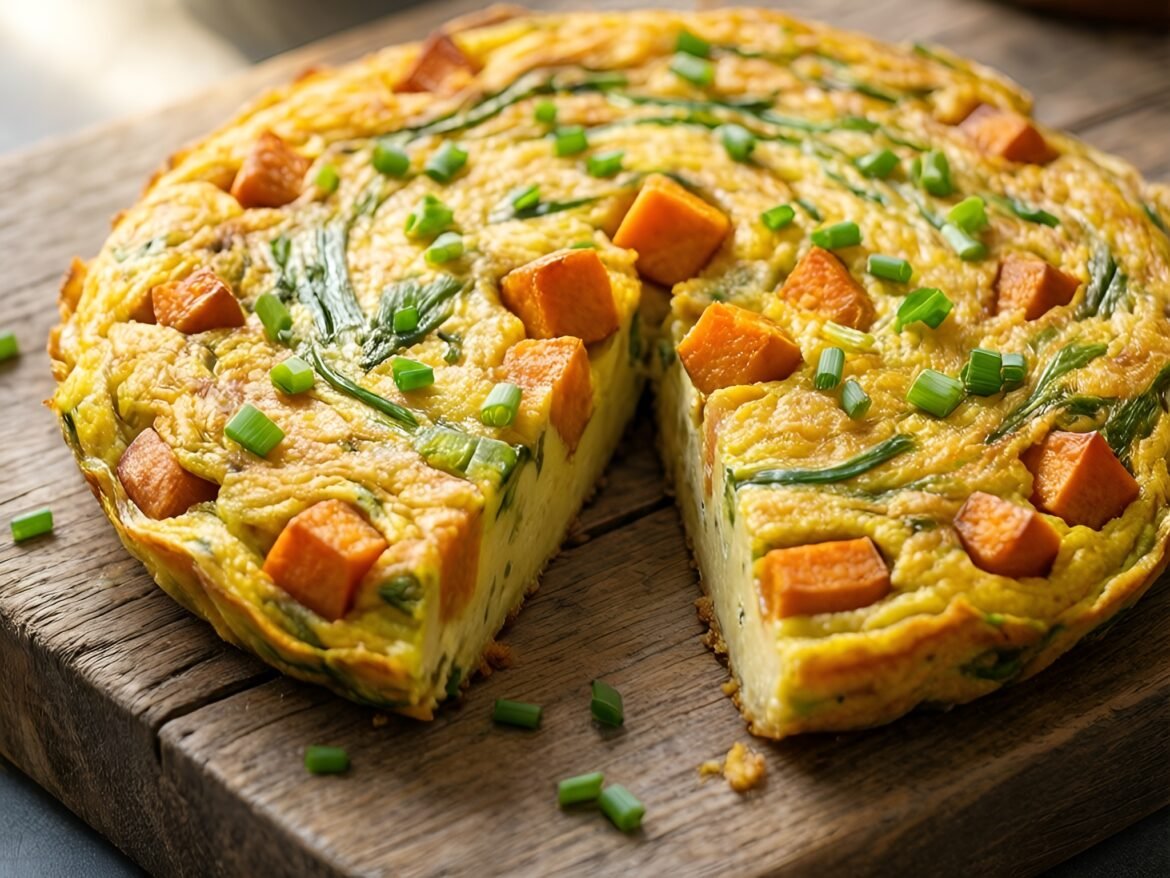 Savory Sweet Potato and Chive Frittata