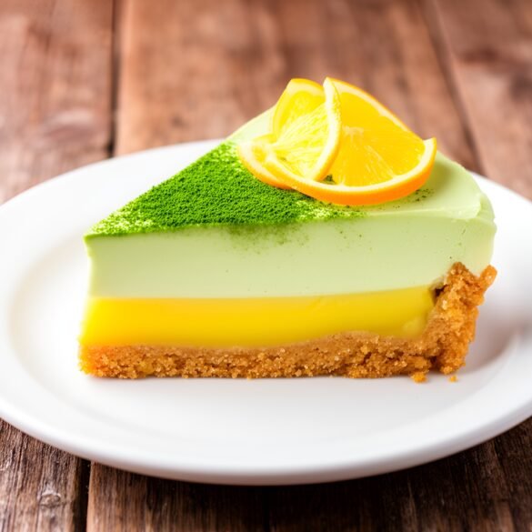 Silky Citrus-Matcha Cheesecake with a Touch of Dreaminess