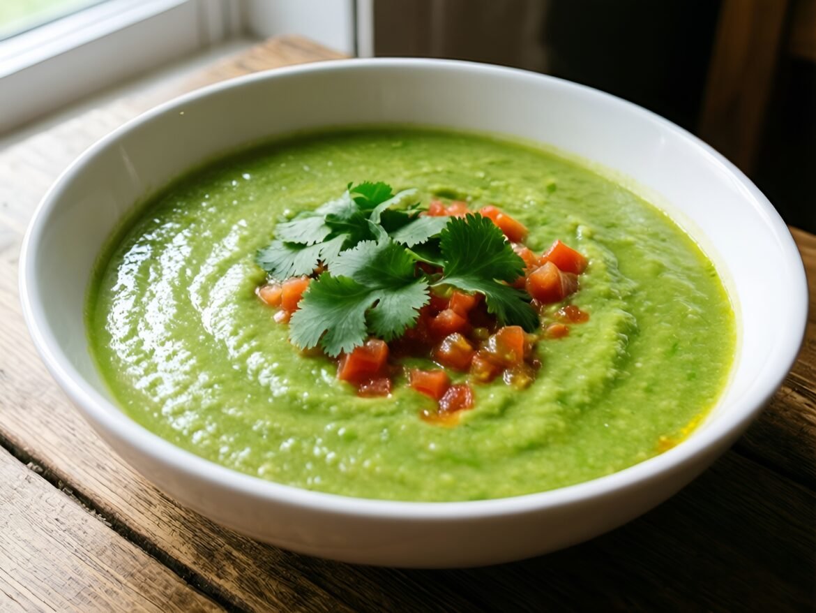 Silky Creamy Avocado and Cilantro Lime Soup