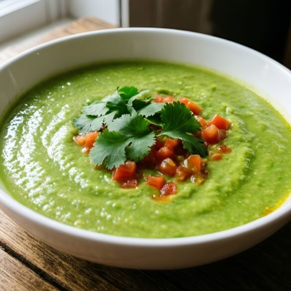 Silky Creamy Avocado and Cilantro Lime Soup