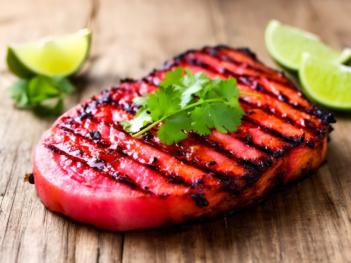 Smoky Chipotle-Lime Grilled Watermelon Steaks