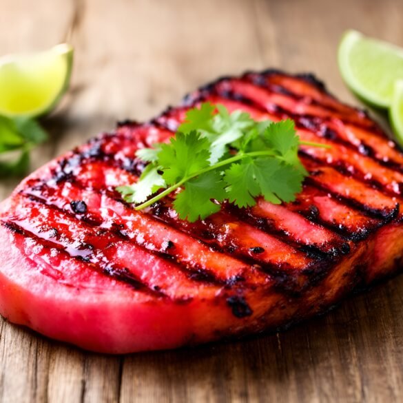 Smoky Chipotle-Lime Grilled Watermelon Steaks