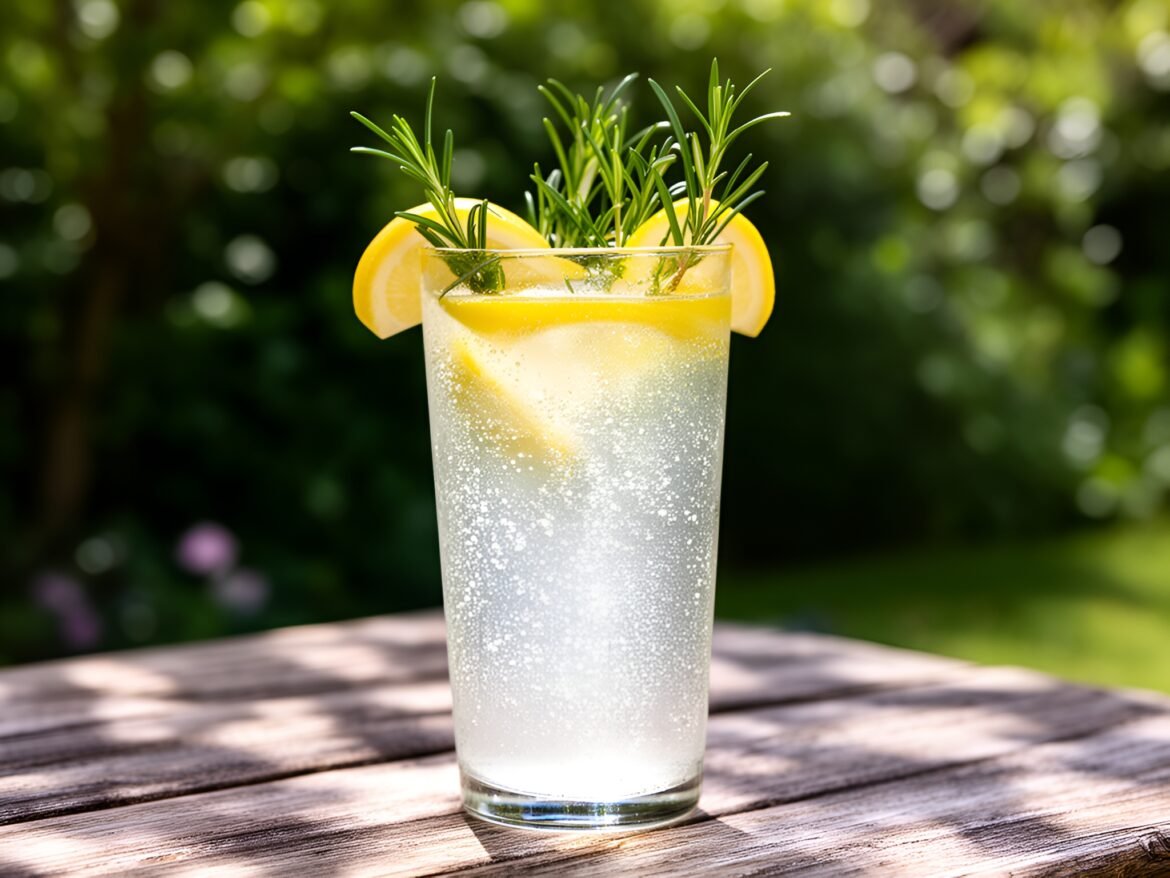 Sparkling Rosemary Lemonade with a Twist