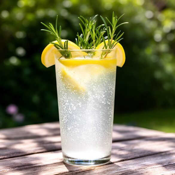 Sparkling Rosemary Lemonade with a Twist