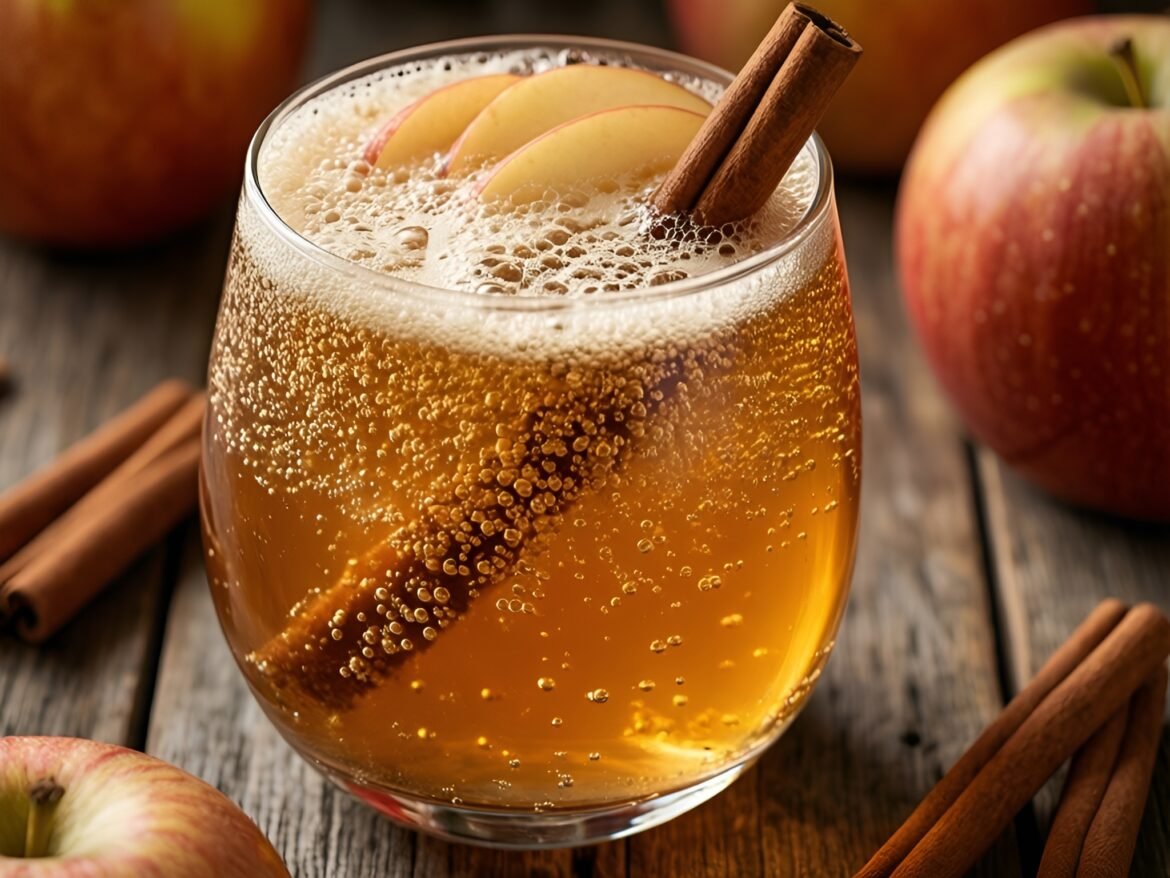 Sparkling Spiced Chai Apple Cider Fizz