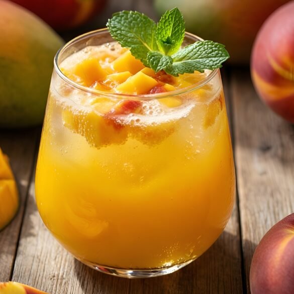 Spicy Mango-Peach Refresher Delight