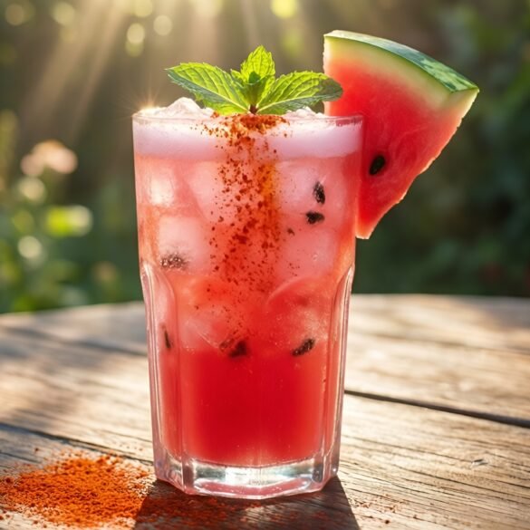 Spicy Mint-Chili Watermelon Refresher