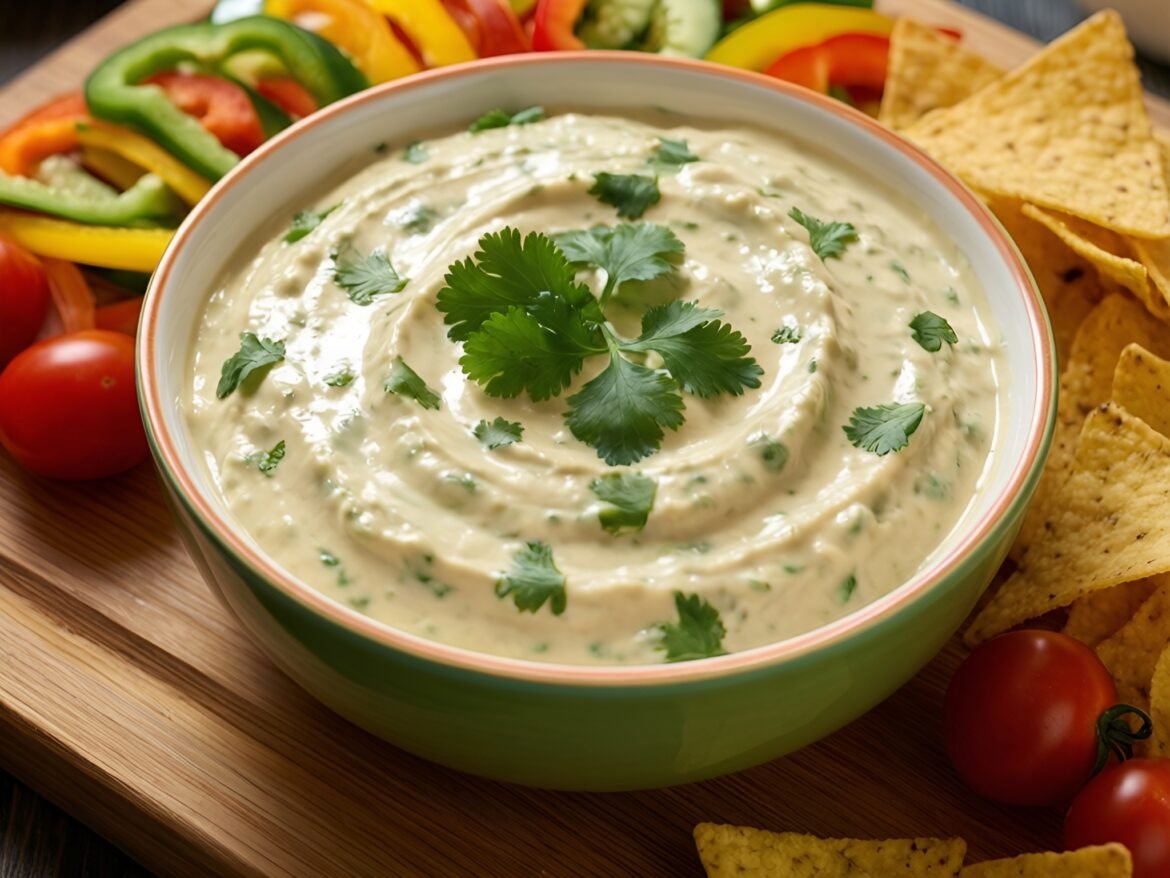 Spicy Sriracha-Cilantro Cream Cheese Dip