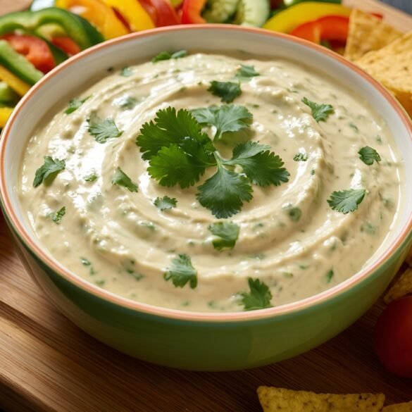 Spicy Sriracha-Cilantro Cream Cheese Dip