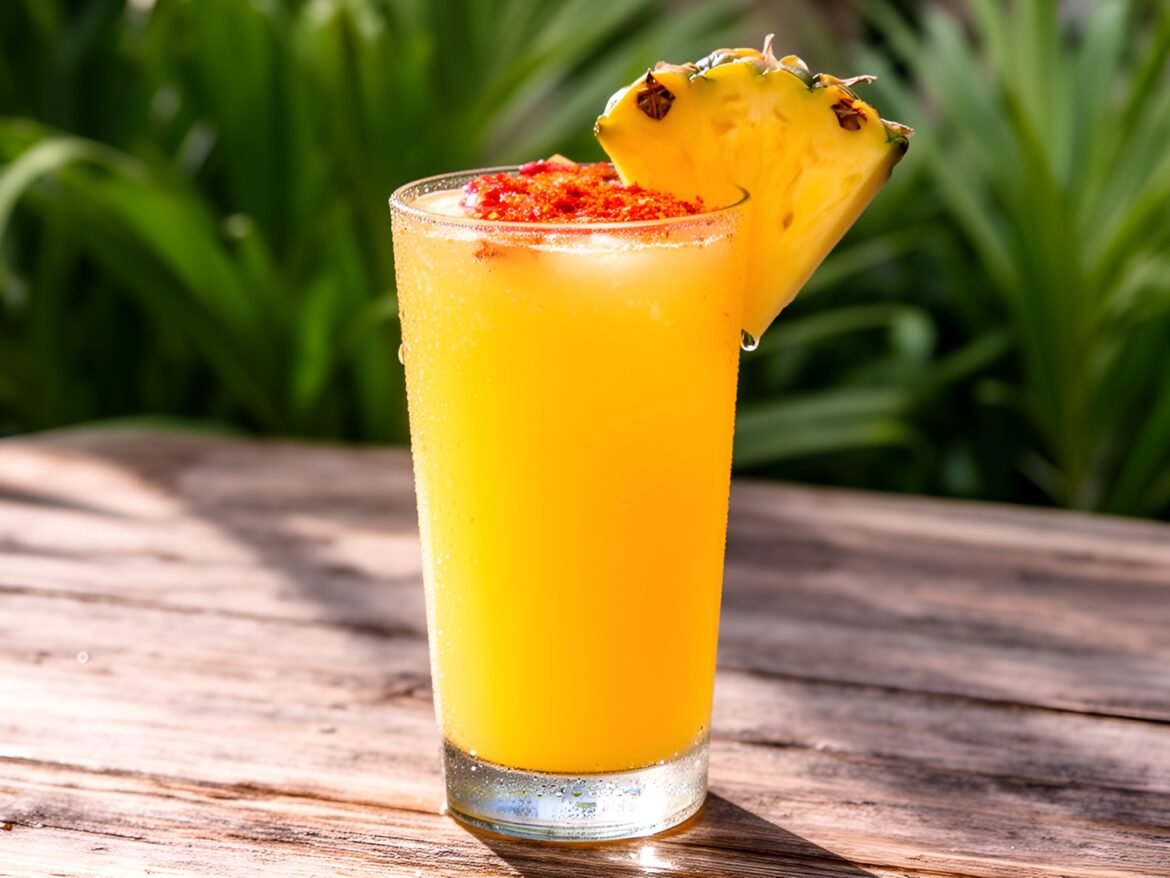 Spicy-Sweet Chili-Infused Pineapple Agua Fresca
