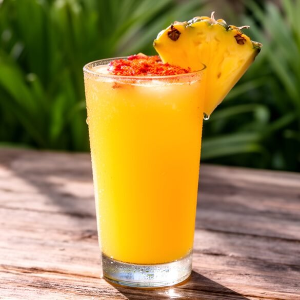 Spicy-Sweet Chili-Infused Pineapple Agua Fresca