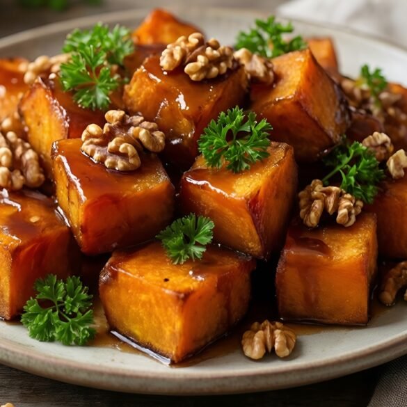 Tangy Maple-Walnut Sweet Potato Bites