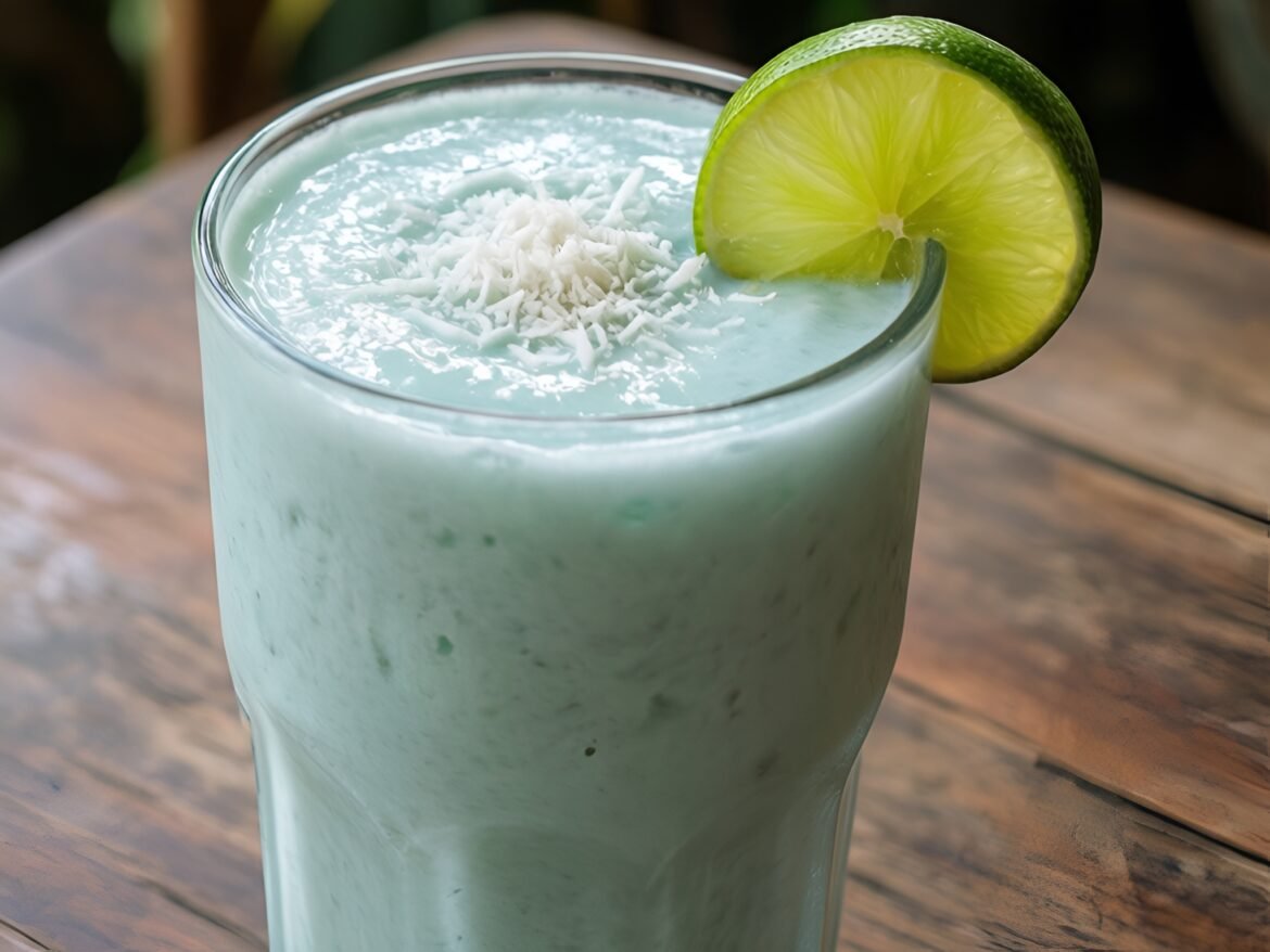 Tropical Creamy Coconut-Lime Dream Smoothie