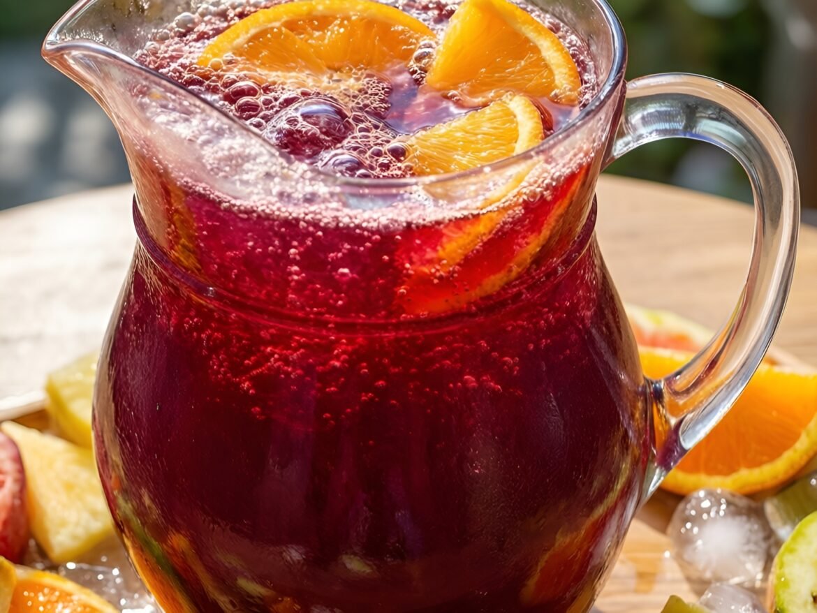 Tropical Hibiscus Sparkle Punch