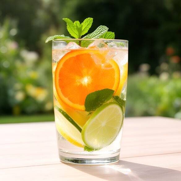 Vibrant Citrus-Fusion Spa Water Elixir