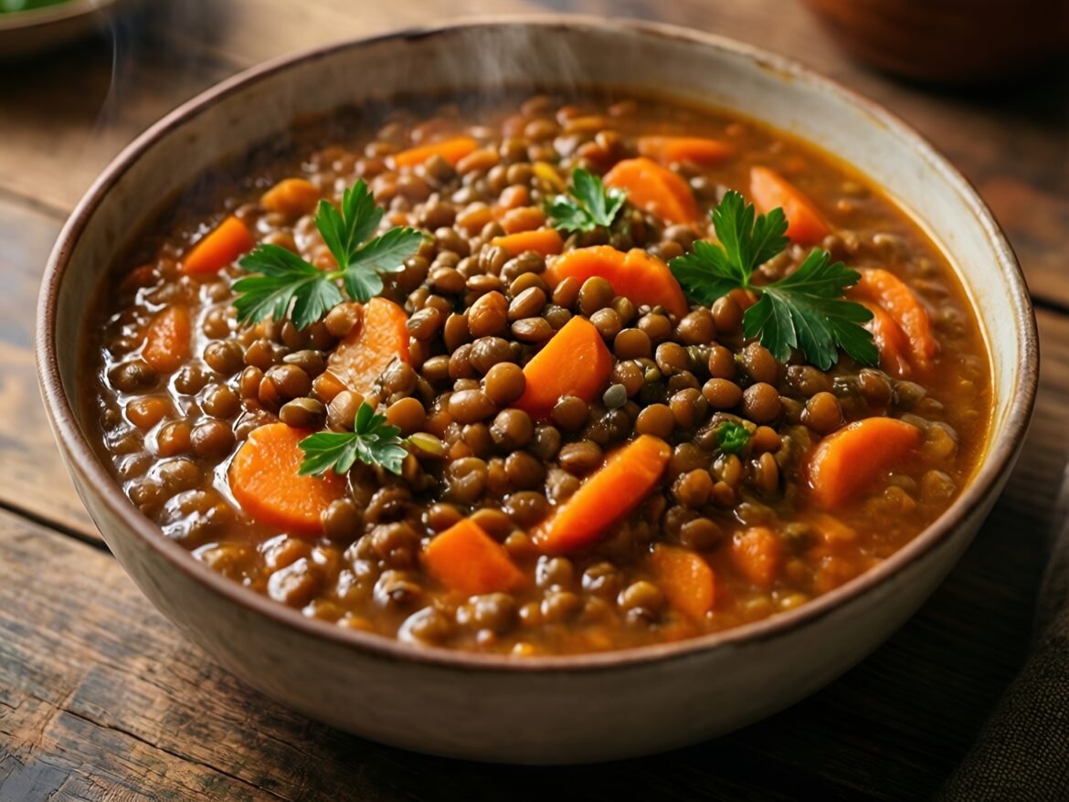 Wholesome Lentil and Carrot Stew for Cozy Evenings