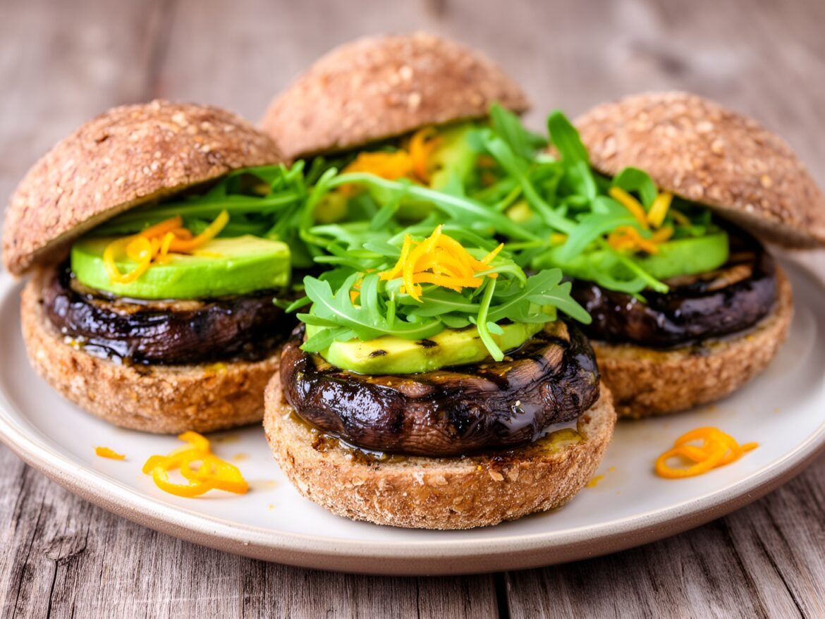 Zesty Citrus-Infused Grilled Portobello Sliders