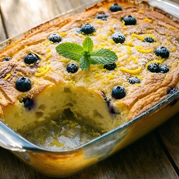 Zesty Lemon-Blueberry Overnight French Toast Casserole