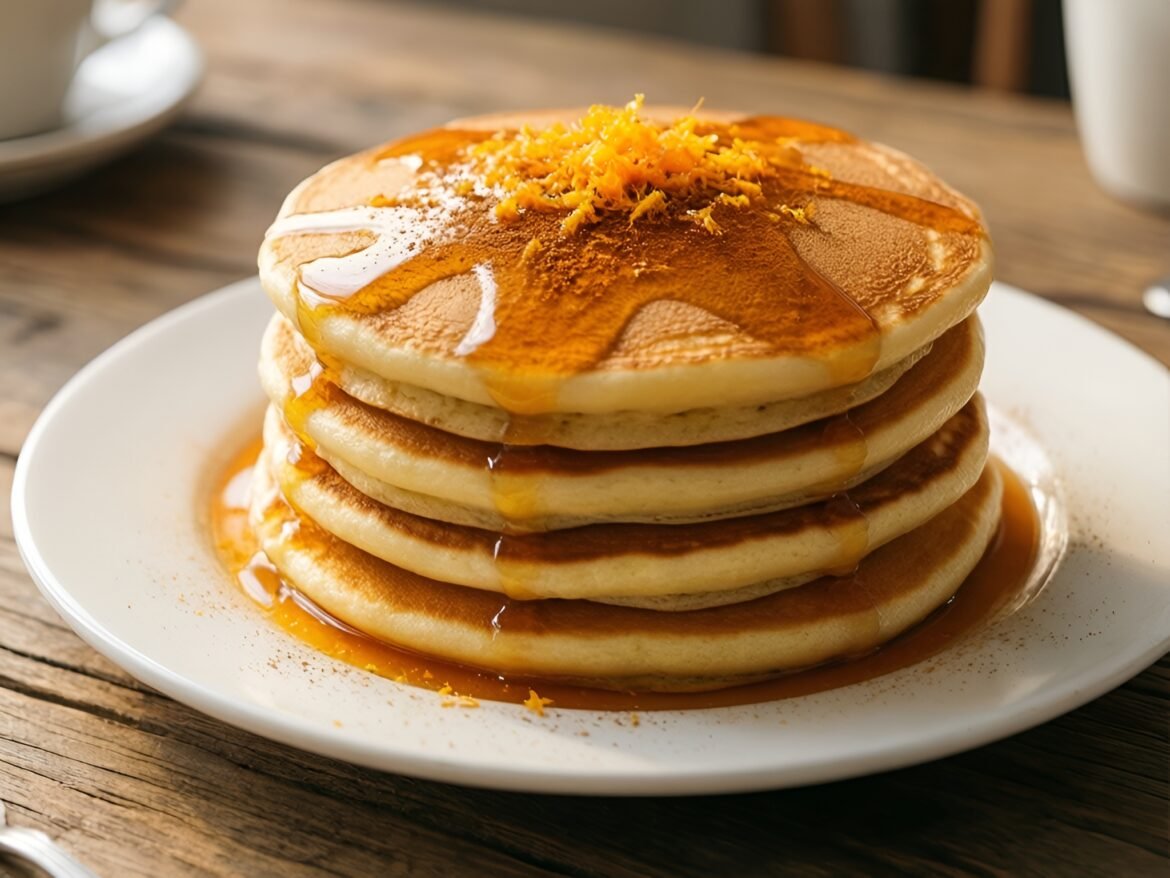 Zesty Orange-Cinnamon Spelt Pancakes