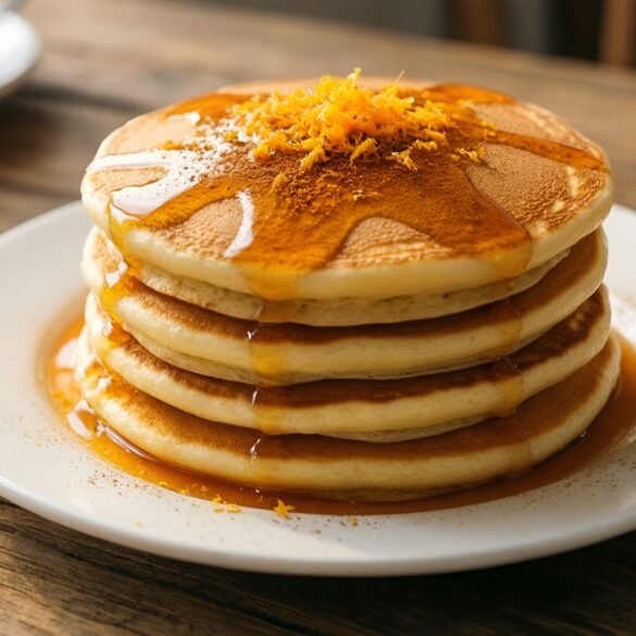 Zesty Orange-Cinnamon Spelt Pancakes