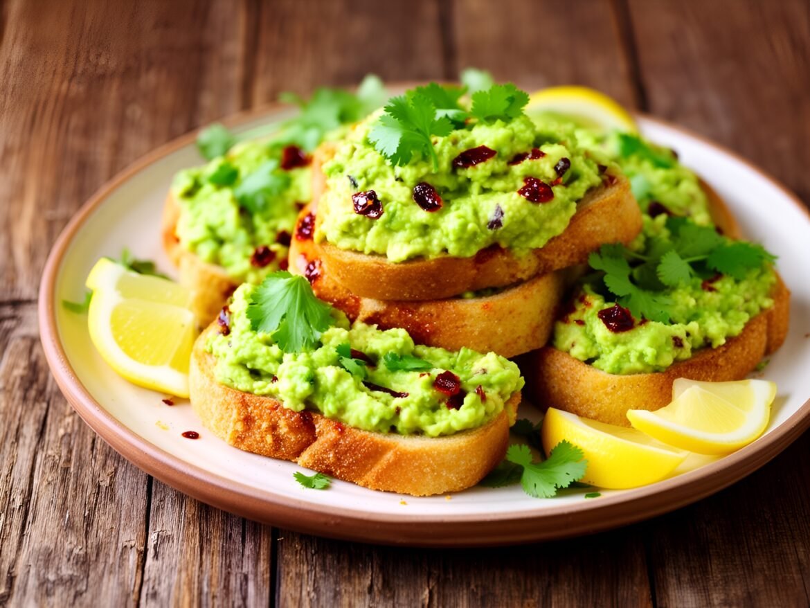 Zesty Spicy Chipotle-Lemon Avocado Toast Bites