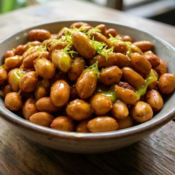 Zesty Spicy Thai Peanuts with Lime Drizzle