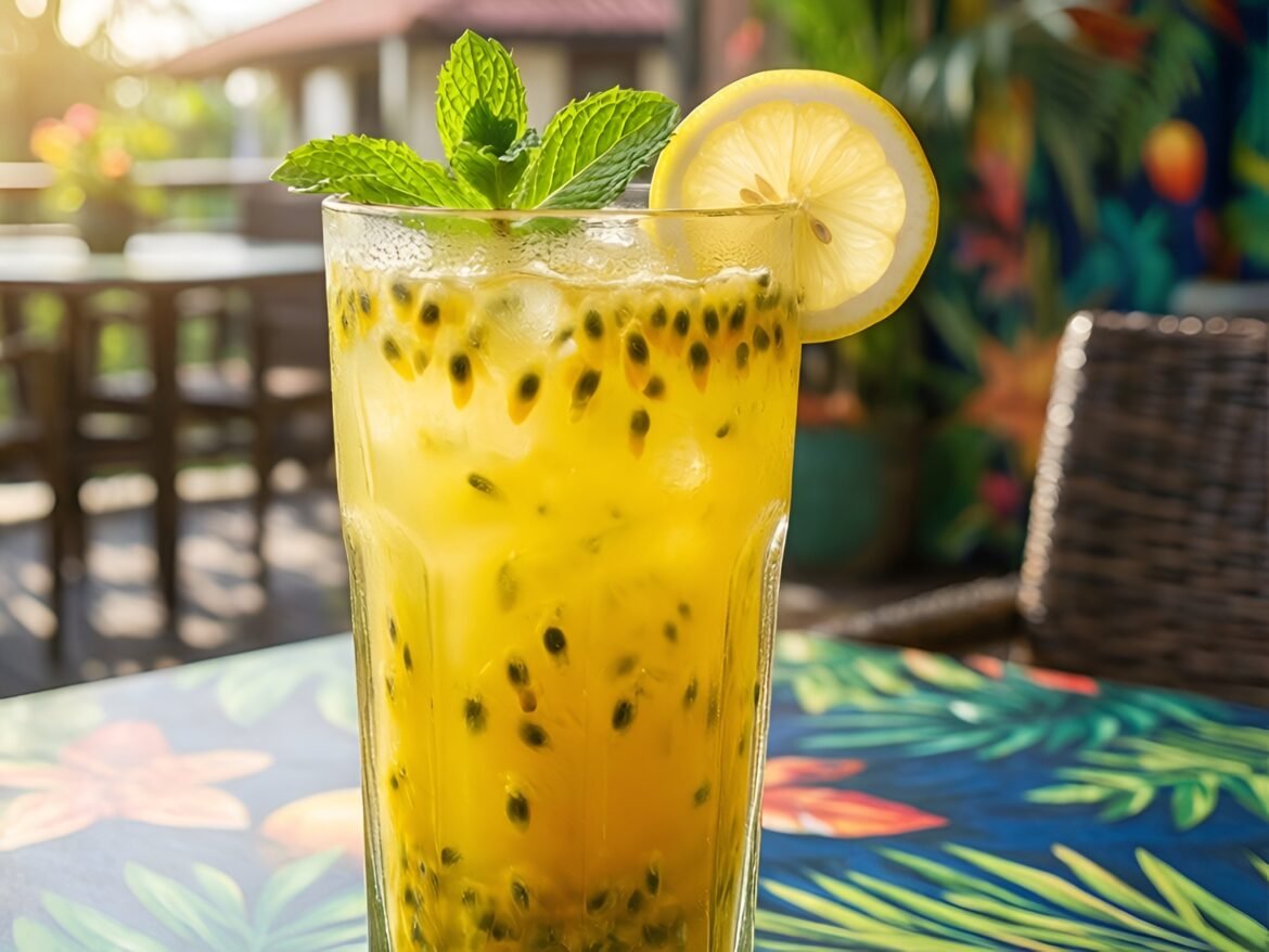 Zesty Tropical Passionfruit-Ginger Punch